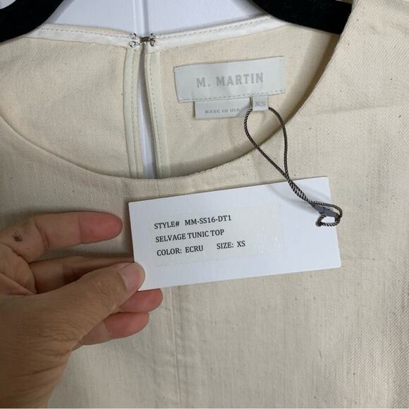 M martin gauzy cream minimalist‎ lagenlook top size XS - Picture 4 of 7
